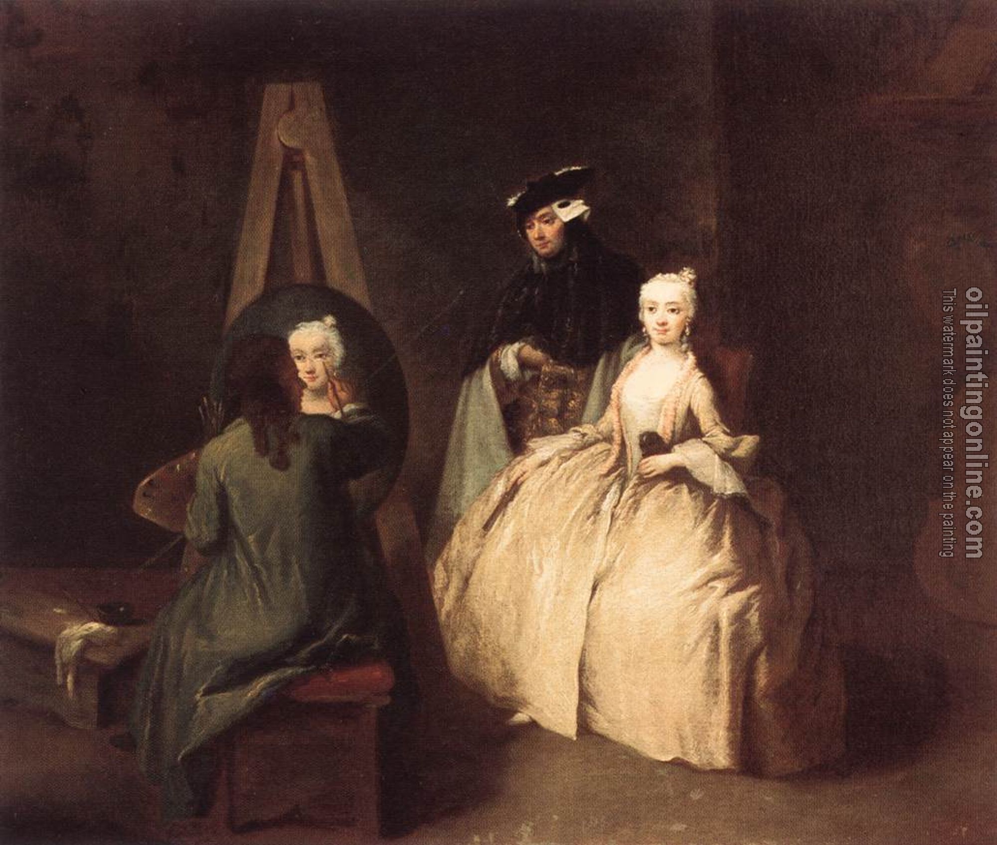 Pietro Longhi - Painter in his Studio